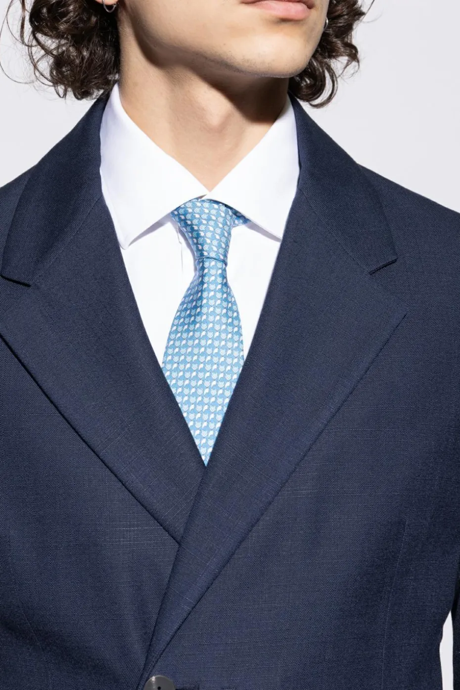 FERRAGAMO BLUE Silk tie