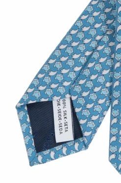 FERRAGAMO BLUE Silk tie