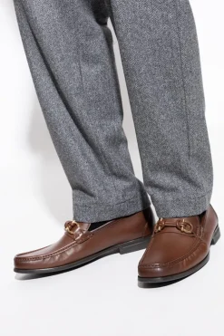 FERRAGAMO BROWN "Alain" loafers shoes