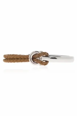 FERRAGAMO BROWN Bracelet with engraved logo