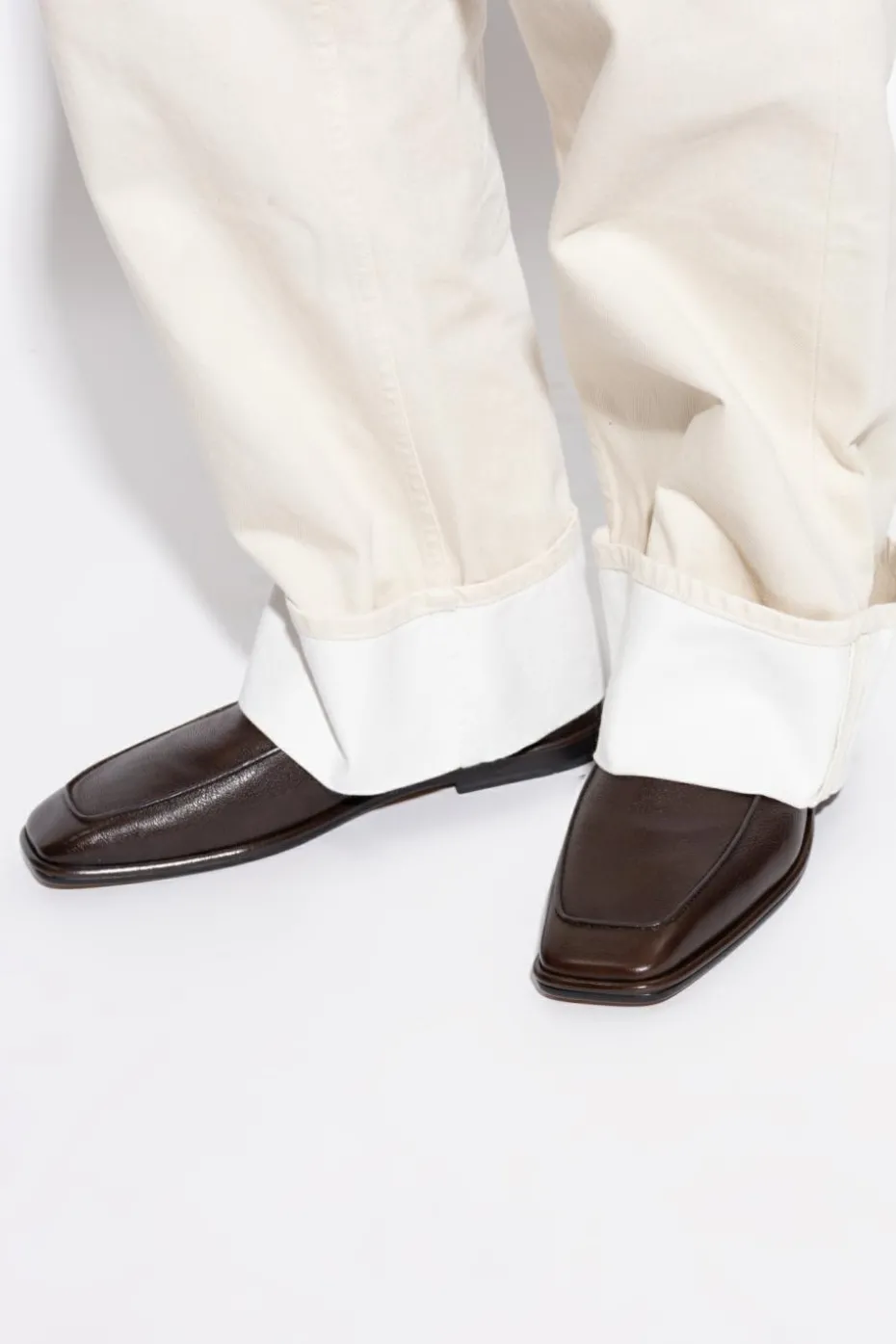 FERRAGAMO BROWN "Brian" loafers shoes