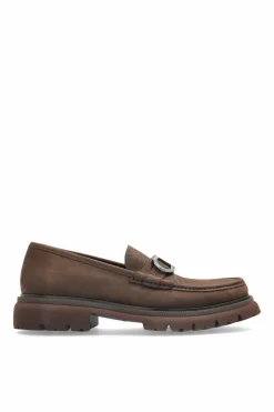 FERRAGAMO BROWN "Cocoon" loafers