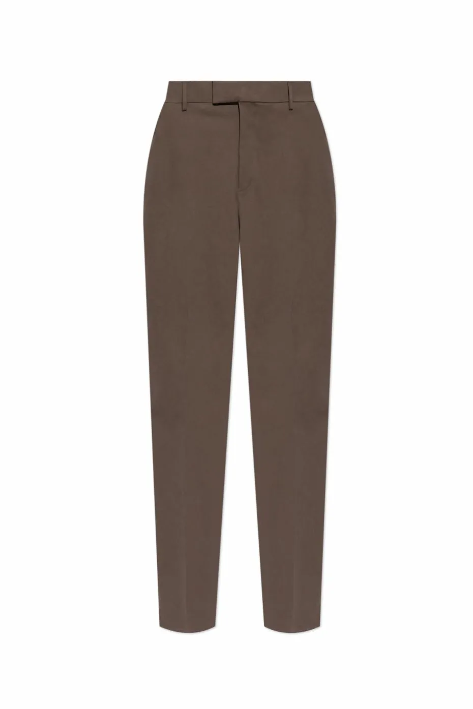 FERRAGAMO BROWN Creased trousers