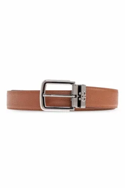 FERRAGAMO BROWN Double-sided belt