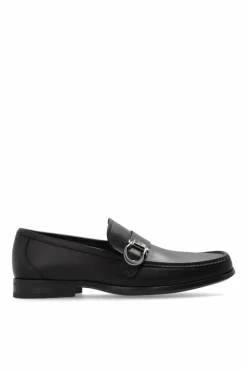 FERRAGAMO BROWN FERRAGAMO `Caspian` loafers