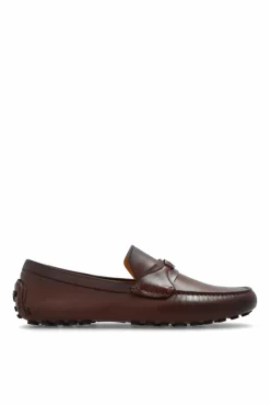 FERRAGAMO BROWN ‘Florin’ moccasins