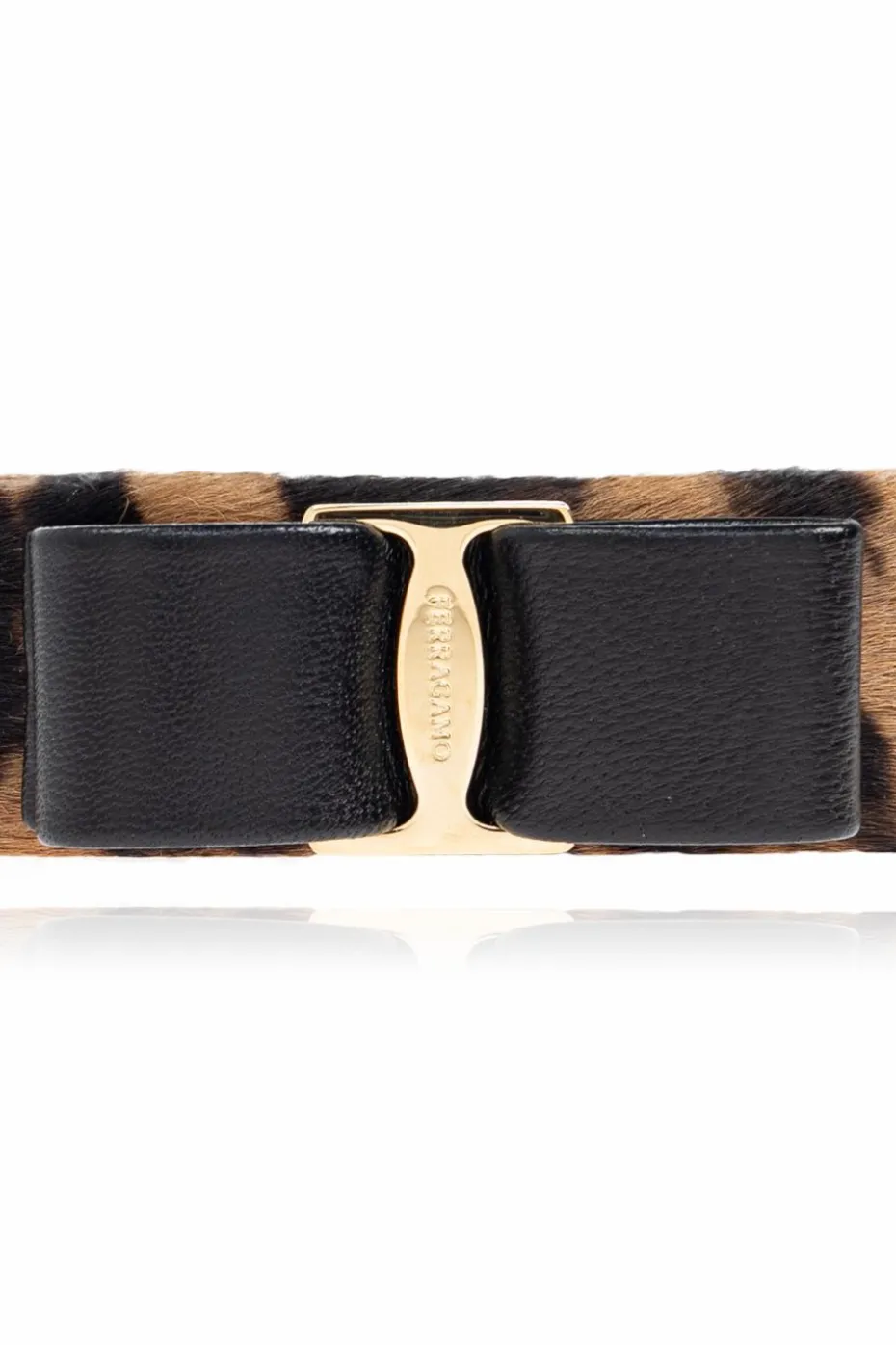 FERRAGAMO BROWN Hair clip