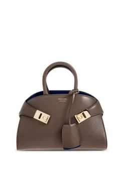 FERRAGAMO BROWN Handbag `Hug Mini`