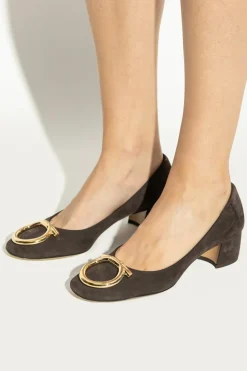 FERRAGAMO BROWN Heeled shoes "Mara"