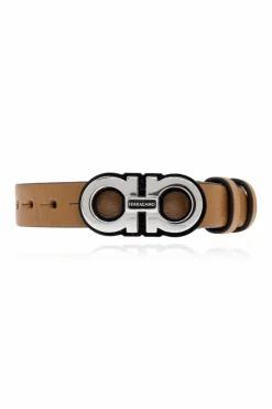 FERRAGAMO BROWN Leather bracelet