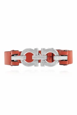 FERRAGAMO BROWN Leather bracelet
