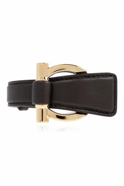 FERRAGAMO BROWN Leather bracelet