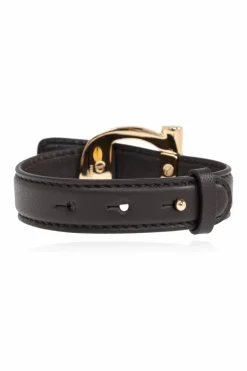 FERRAGAMO BROWN Leather bracelet