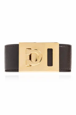FERRAGAMO BROWN Leather bracelet