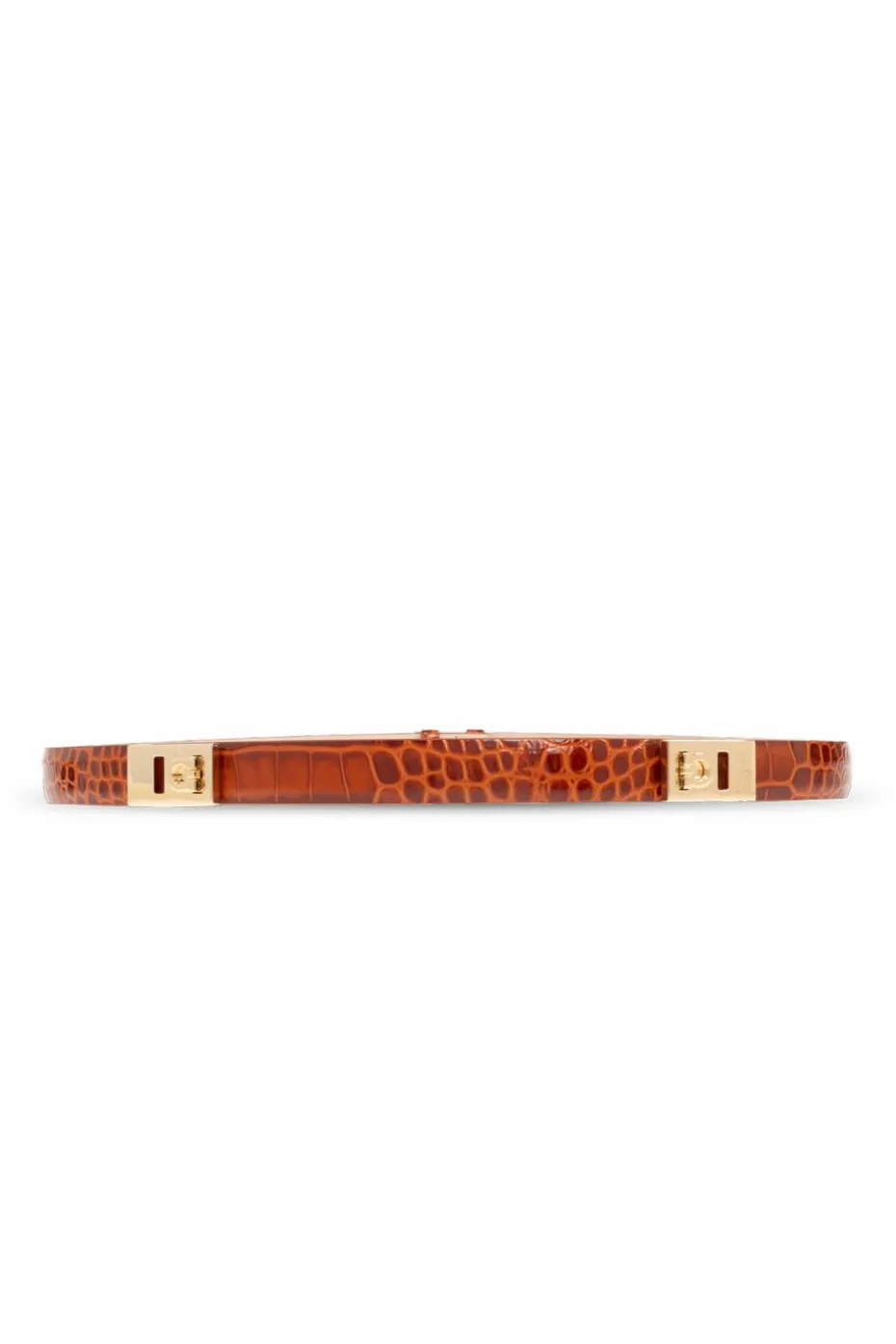 FERRAGAMO BROWN Leather belt
