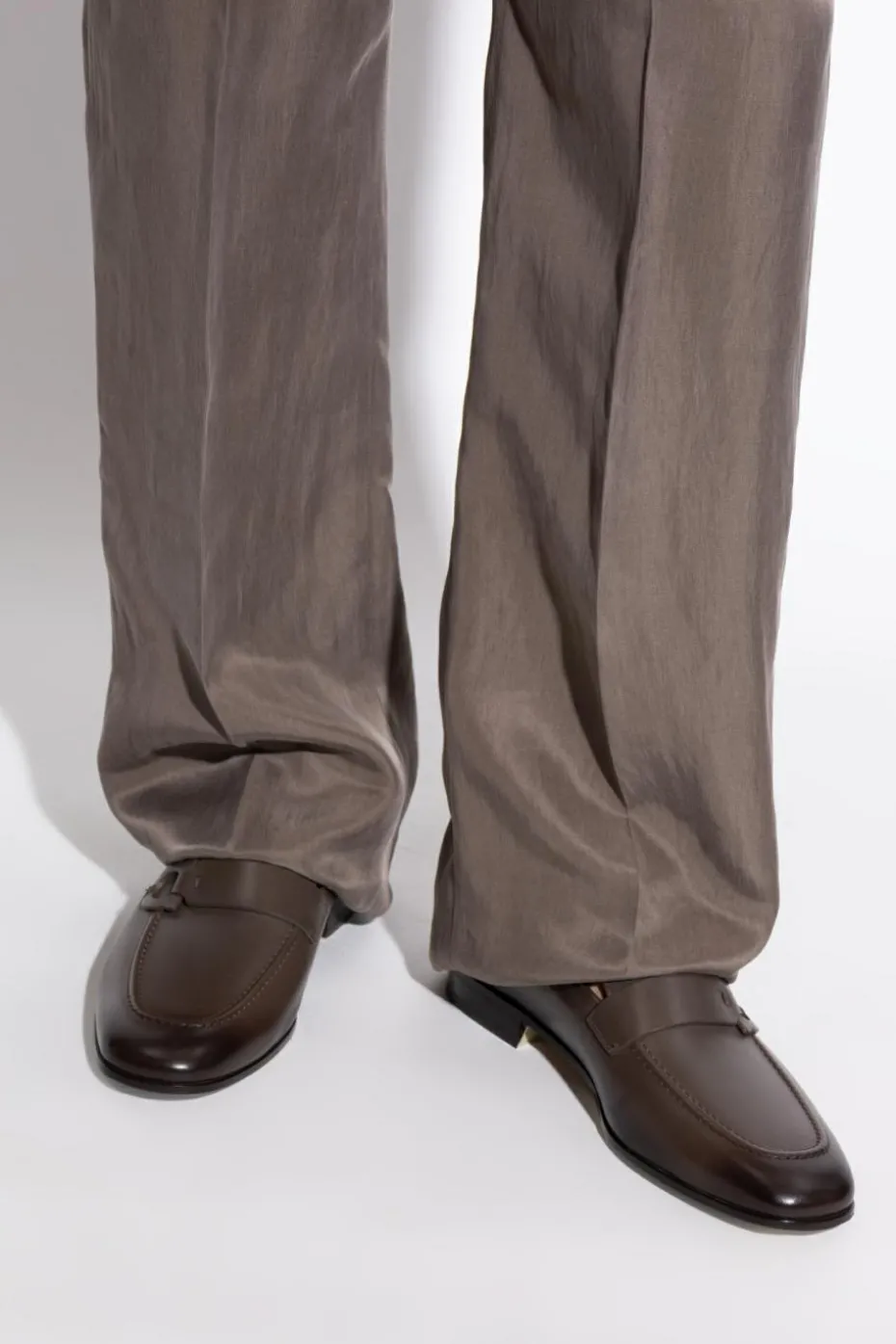 FERRAGAMO BROWN Leather shoes Bonny