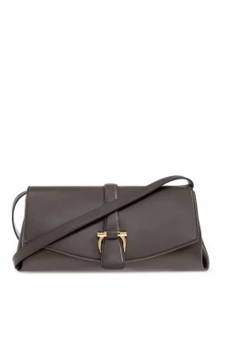 FERRAGAMO BROWN Leather shoulder bag