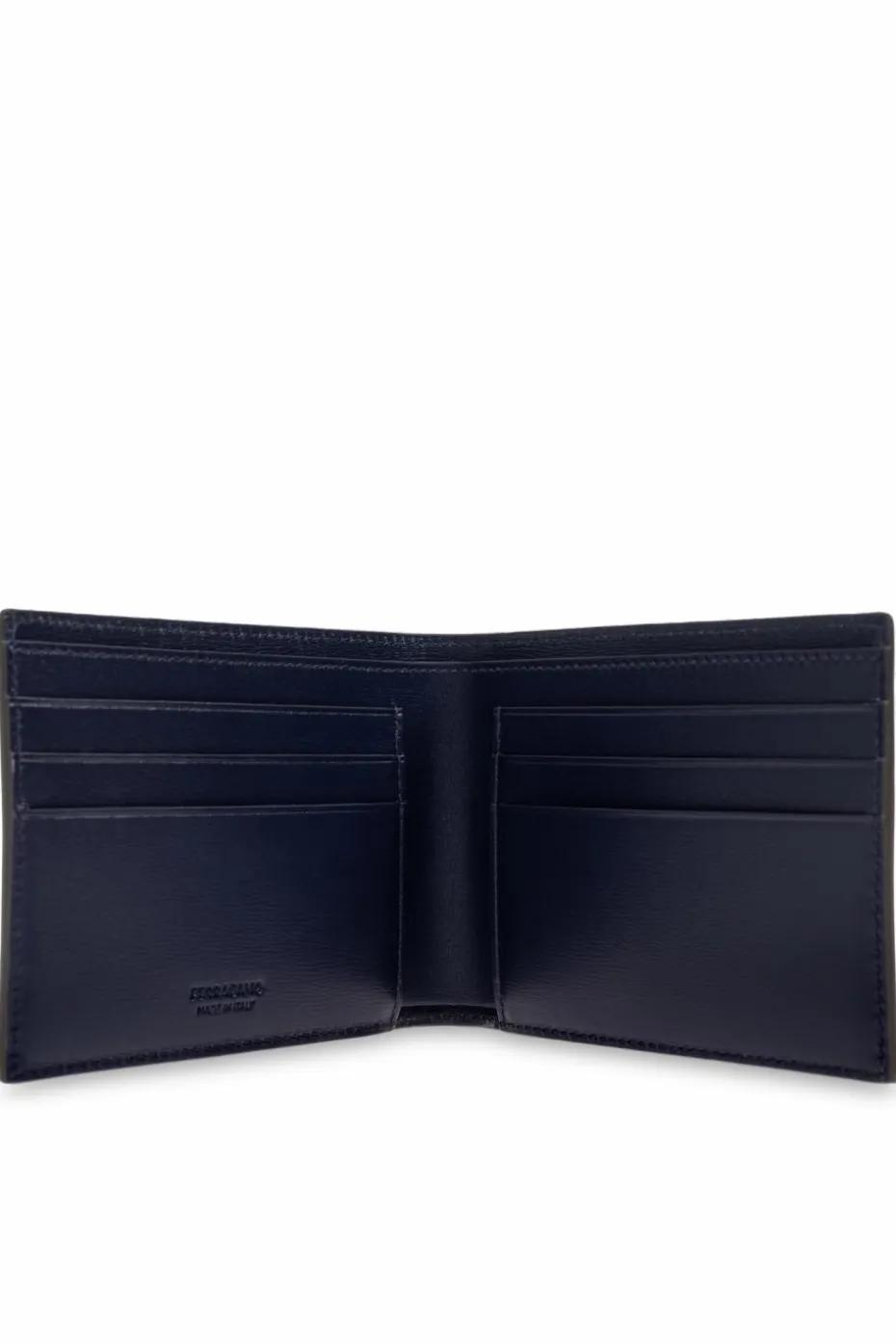 FERRAGAMO BROWN Leather wallet with logo