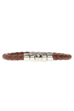 FERRAGAMO BROWN Logo bracelet
