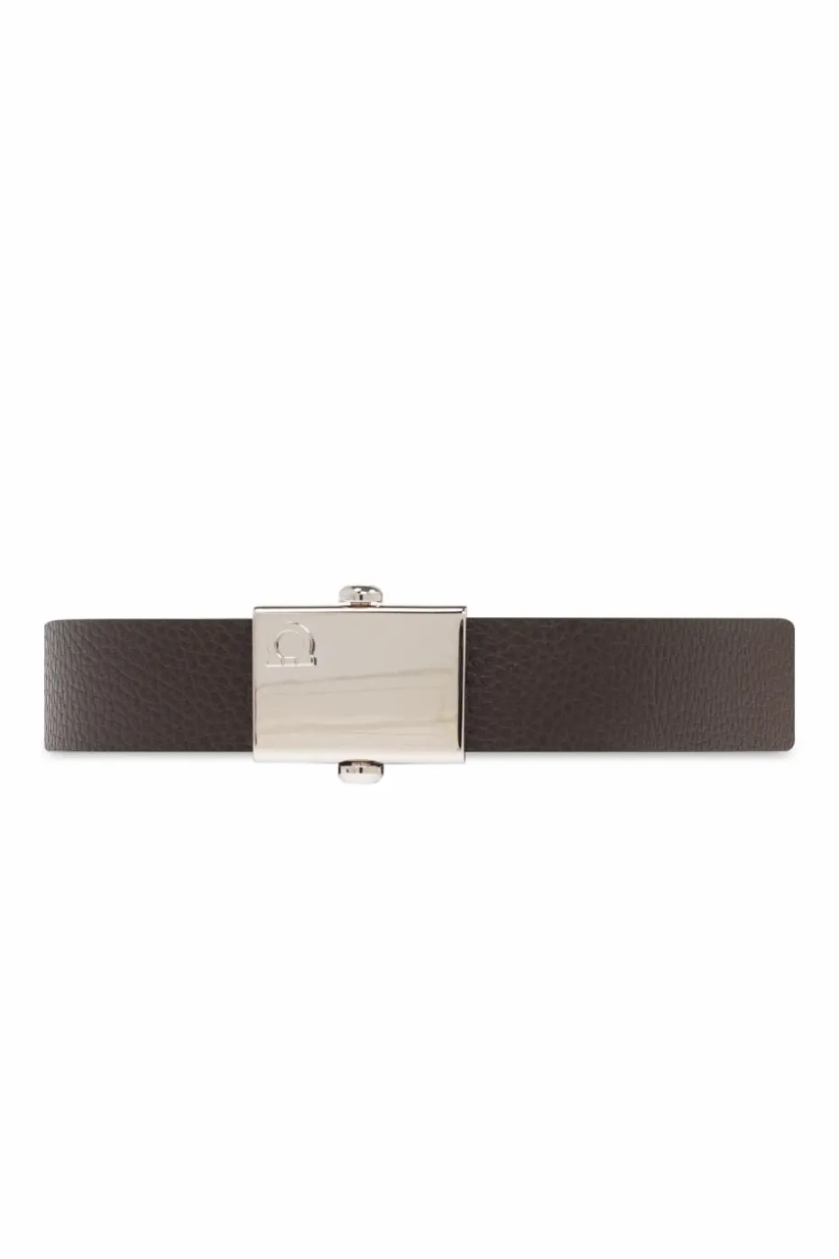 FERRAGAMO BROWN Reversible belt