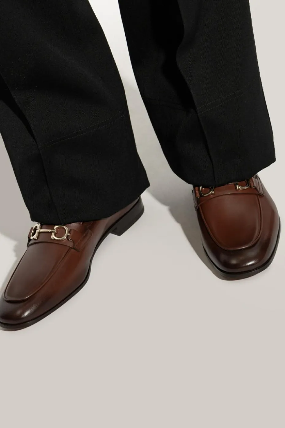 FERRAGAMO BROWN Shoes Balty type loafers