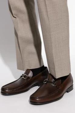 FERRAGAMO BROWN Shoes Grandioso2 type loafers