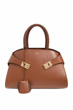 FERRAGAMO BROWN Shoulder Bag `Hug S`
