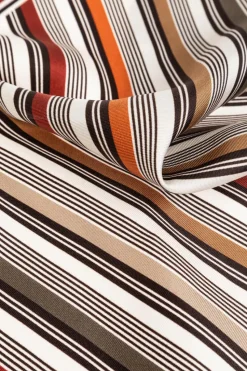 FERRAGAMO BROWN Silk pocket square