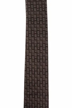 FERRAGAMO BROWN Silk tie