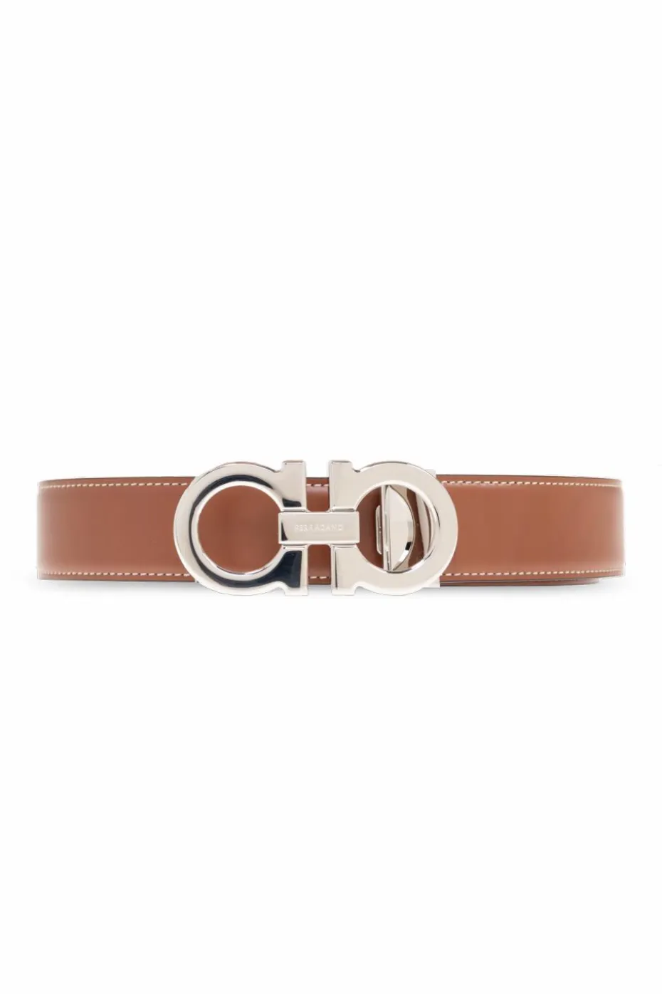FERRAGAMO BROWN Two-sided strap