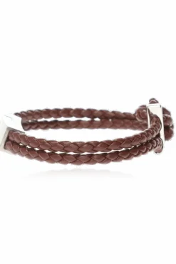 FERRAGAMO BROWN Woven bracelet