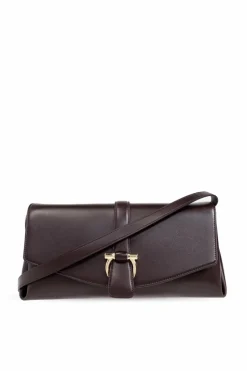 FERRAGAMO BURGUNDY Leather shoulder bag