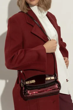 FERRAGAMO BURGUNDY Shoulder bag Hug