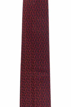 FERRAGAMO BURGUNDY Silk tie