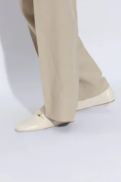 FERRAGAMO cream ‘Elaine’ loafers