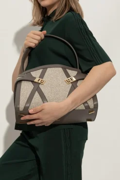 FERRAGAMO cream Handbag "Hug"