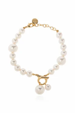 FERRAGAMO cream Pearl bracelet