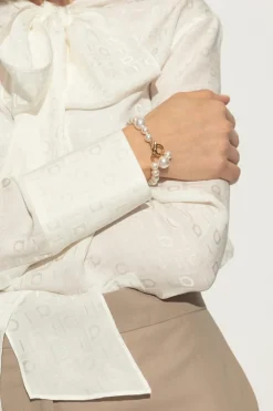 FERRAGAMO cream Pearl bracelet