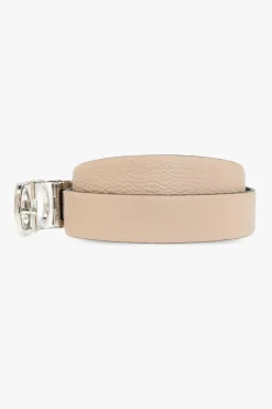 FERRAGAMO cream Reversible belt