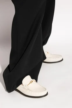 FERRAGAMO cream Shoes Harry type loafers