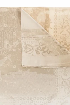 FERRAGAMO cream Silk scarf