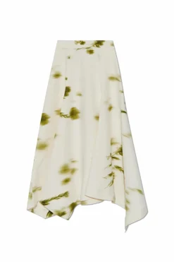 FERRAGAMO cream Skirt with print