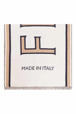 FERRAGAMO cream Wool scarf