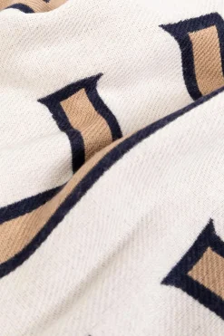 FERRAGAMO cream Wool scarf