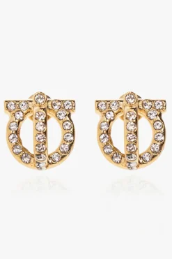 FERRAGAMO GOLD Brass earrings