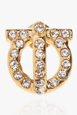 FERRAGAMO GOLD Brass earrings