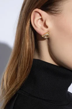 FERRAGAMO GOLD Brass earrings