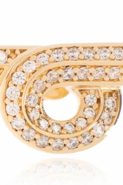 FERRAGAMO GOLD Brass earrings