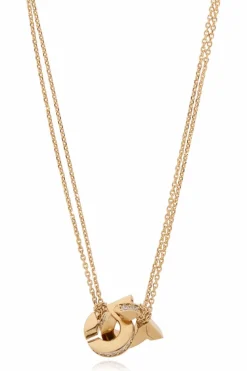 FERRAGAMO GOLD Brass necklace