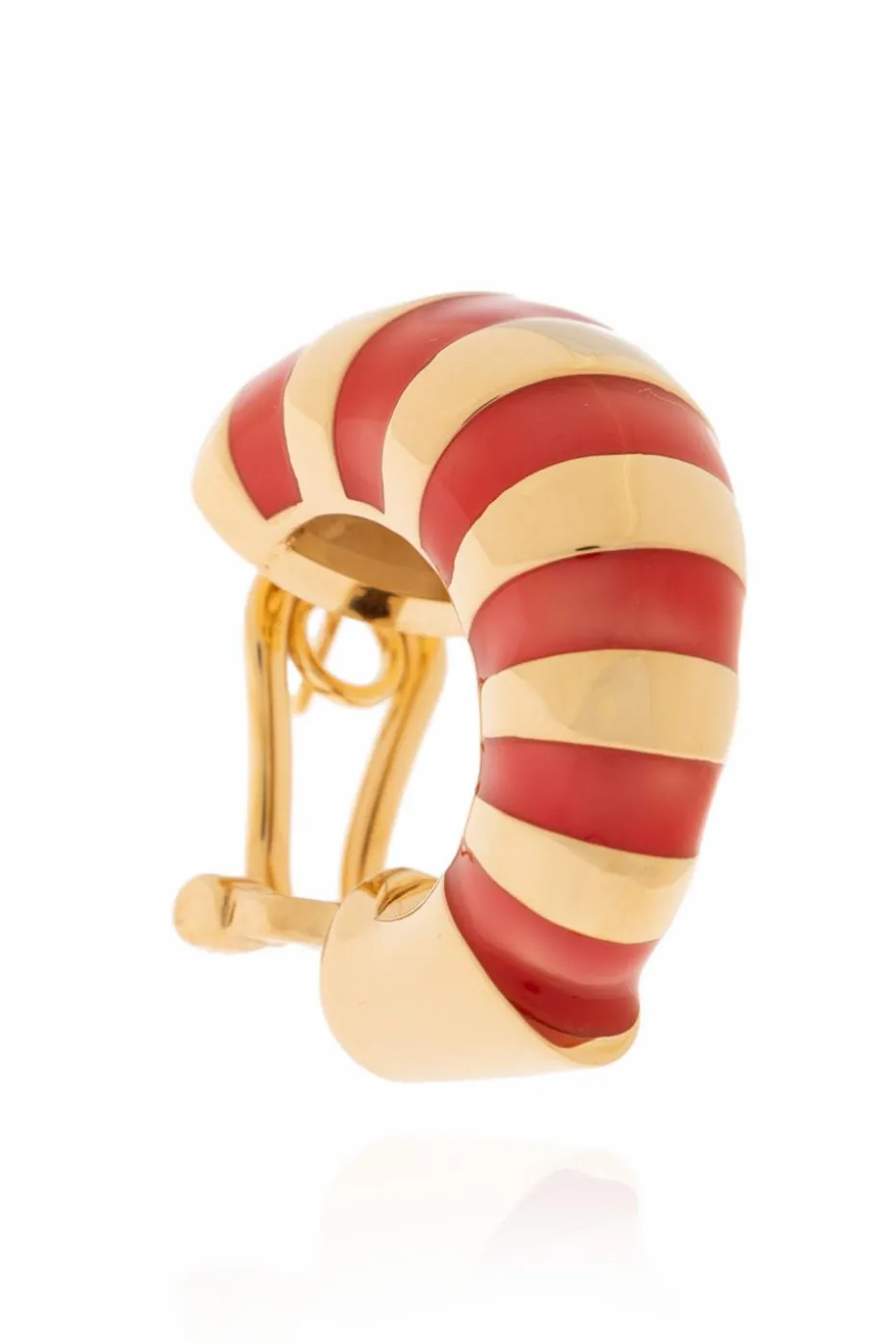 FERRAGAMO GOLD Earrings finished with enamel